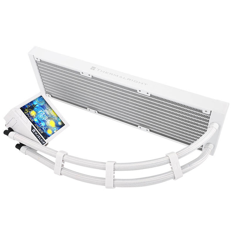 thumbnail video image 2 of Thermalright MJOLNIR VISION X 360 WHITE Quake MV X 360 BLACK Computer Case with Plastic Heatsink Water Cooling, 2 of 7