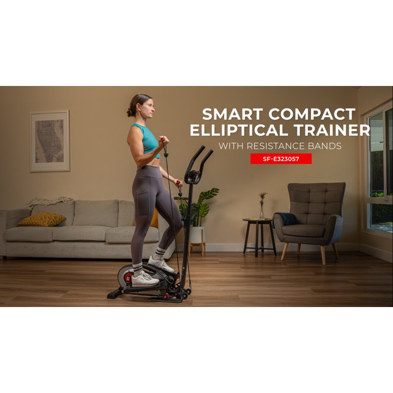 Sunny Health Fitness Elliptical Compact Magnetic Elliptical