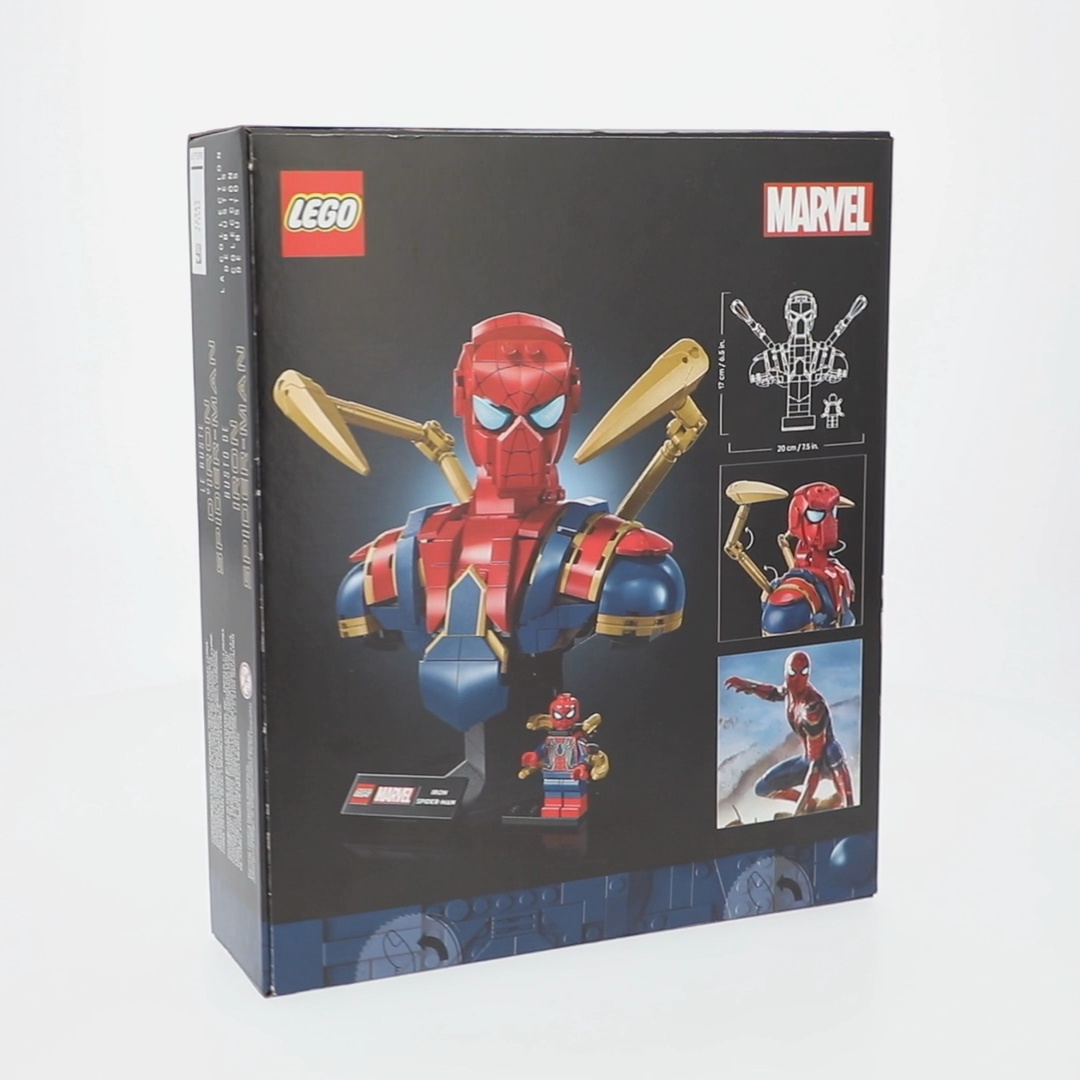 LEGO Marvel Iron Spider-Man Bust Collectible, 76326, Building Kit