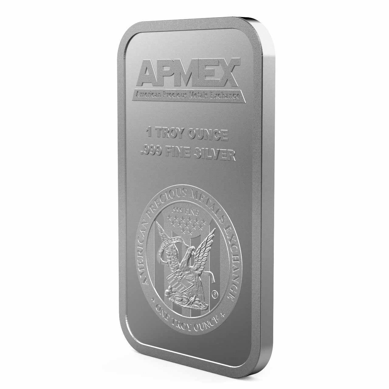 1 oz Silver Bar - APMEX (Lot of 10 Bars) 