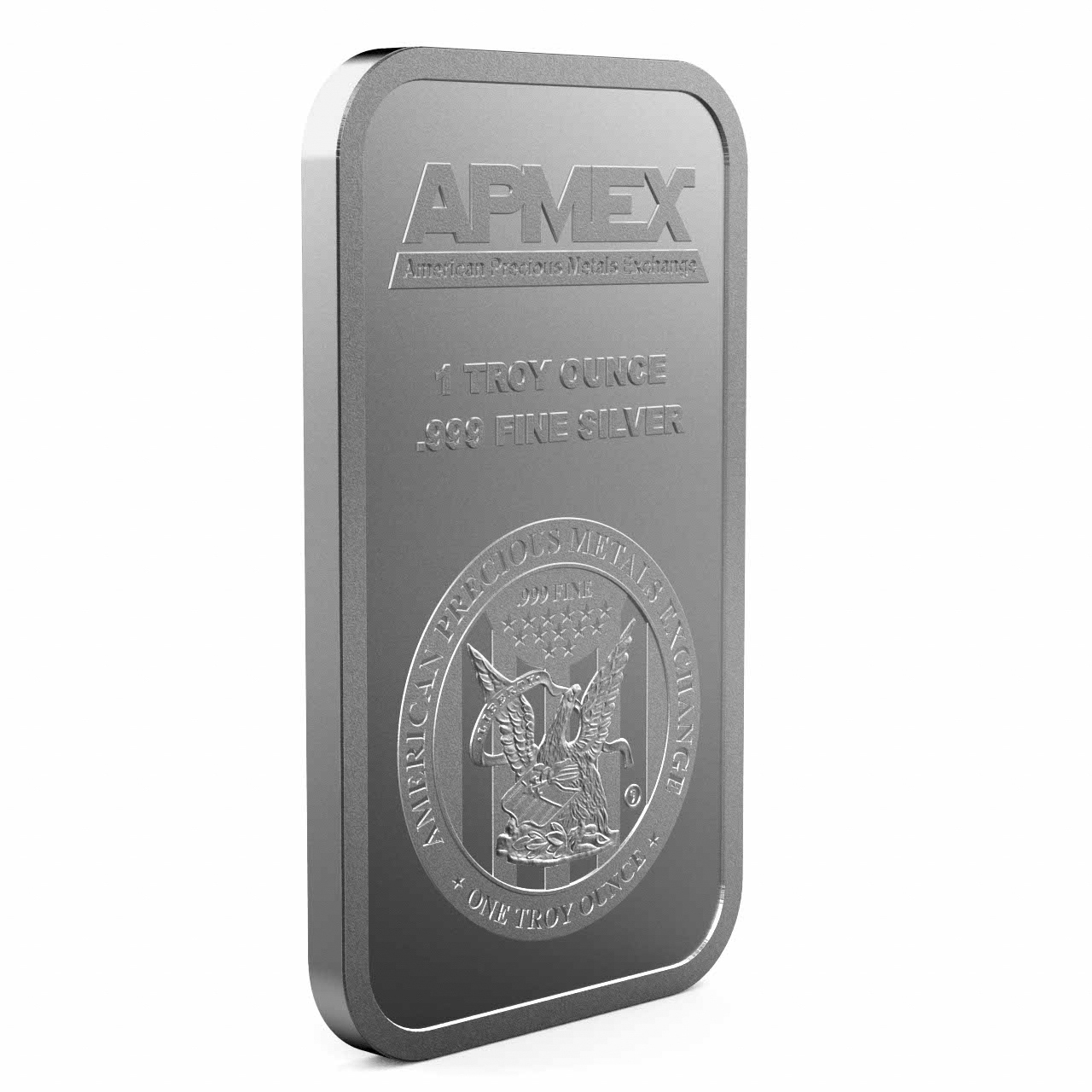 1 oz Silver Bar - APMEX (Lot of 10 Bars)