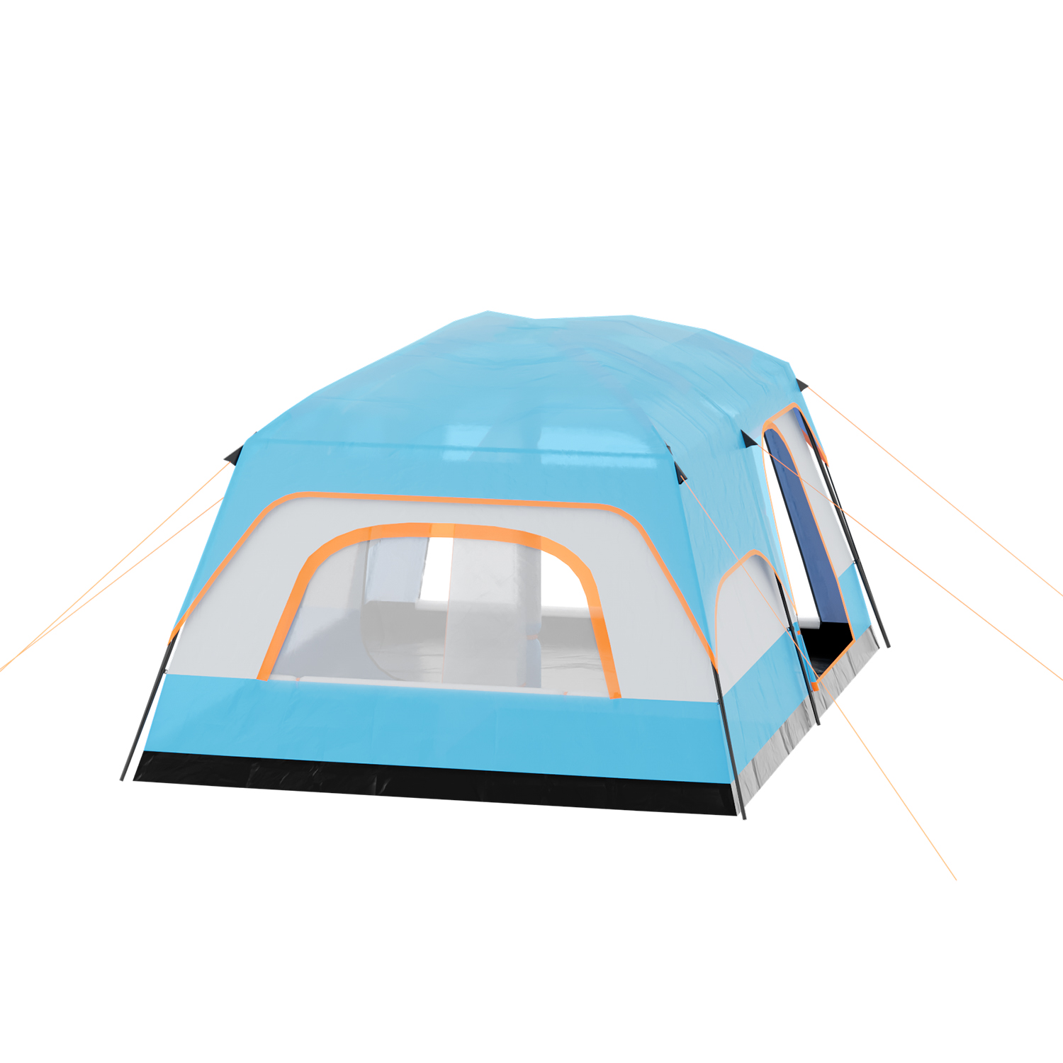 Magshion Foldable Camping Tent, Family Tent with 2 Rooms, 5-8