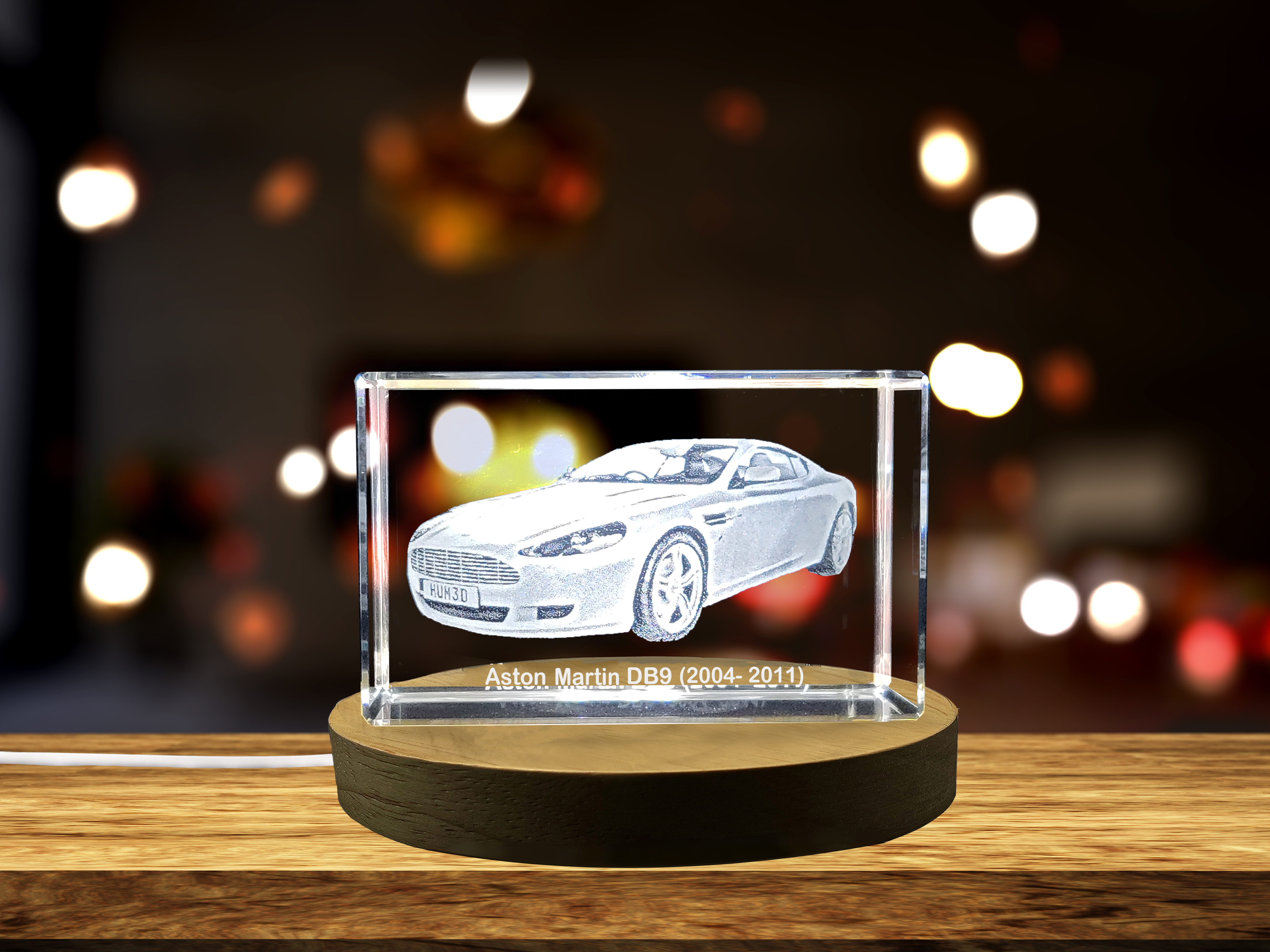thumbnail video image 2 of Aston Martin DB9 Grand Tourer Collectible Crystal Sculpture | Elegant 2004-2011 Model, 2 of 7