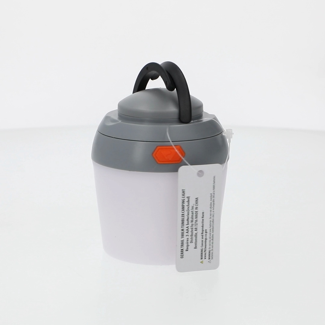 Ozark Trail LED Mini Camping Lantern, 180 Lumens, White and Red