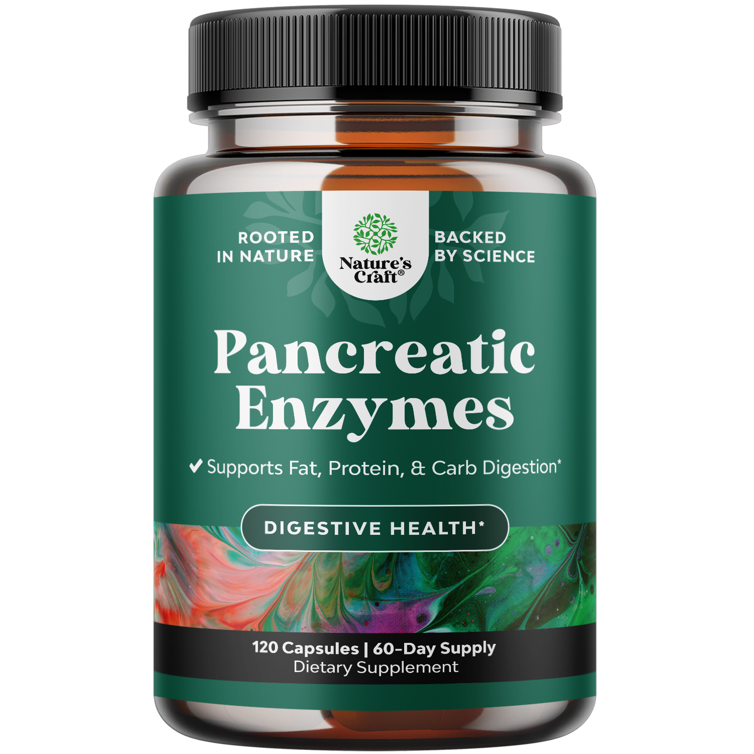 thumbnail video image 2 of Natures Craft Pancreatin Digestive Enzymes for Digestive Health - Pancreatic Enzymes for Humans with Fat Carb and Protein Women and Men - Protease Amylase & Lipase Digestion -120ct, 2 of 10