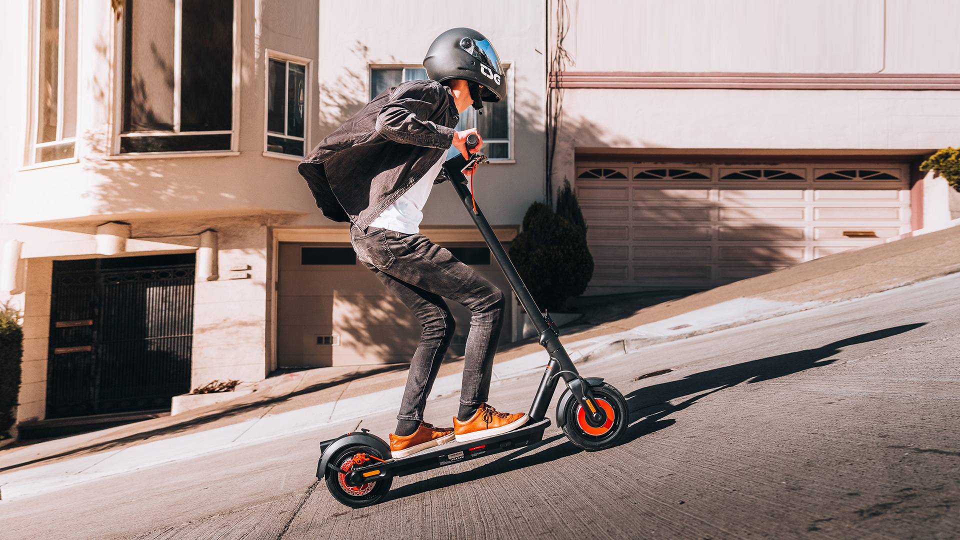 thumbnail video image 2 of INMOTION Climber 750W Electric Scooter, 23.7mph, 35 Mile Range, 10" Tires, Dual E-Brakes, 287lbs Capacity, 2 of 9