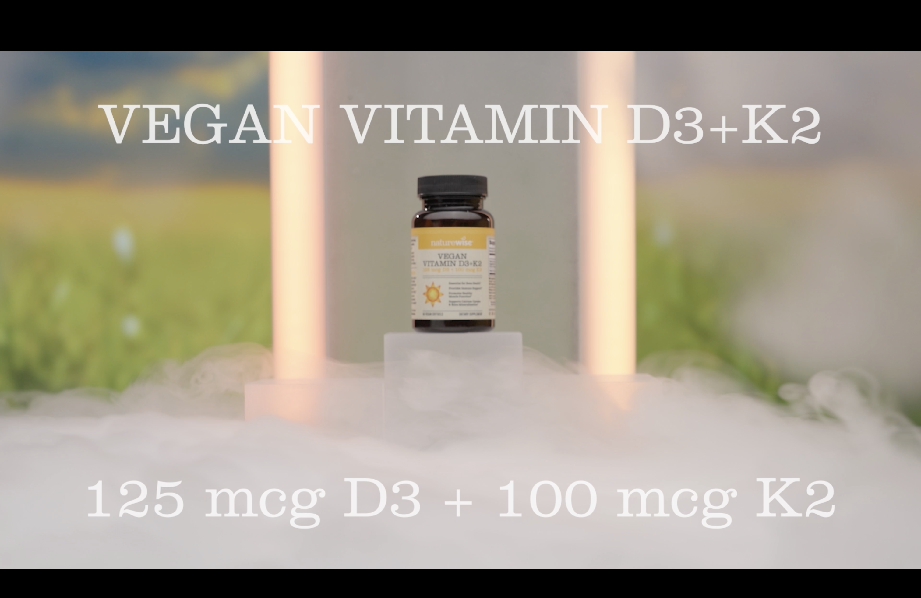 thumbnail video image 2 of NatureWise Vegan Vitamin D3 5000IU + K2 Organic Olive Oil - 60 Softgels[60-Day Supply], 2 of 12