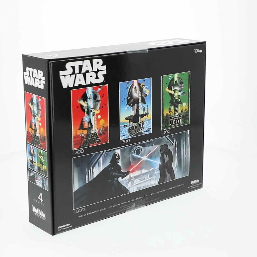 Buffalo Games Star Wars 4 x 1 Multipack Interlocking Jigsaw