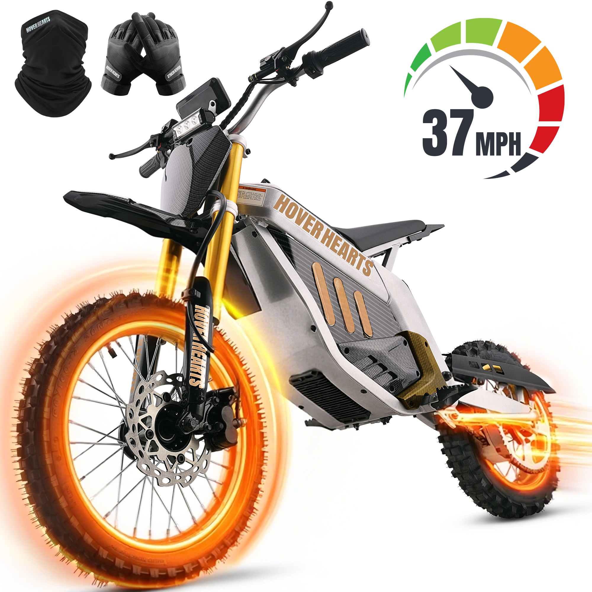 thumbnail video image 2 of Electric Dirt Bike with 3000W Motor, Tcdjtc Electric Motorcycle with 37MPH Max Speed, Kids & Adults Dirt Bike for Ages 13 and up, Kids Motorcycle with 50 Miles Max Range, Dual Hydraulic Disc Brakes, 2 of 10