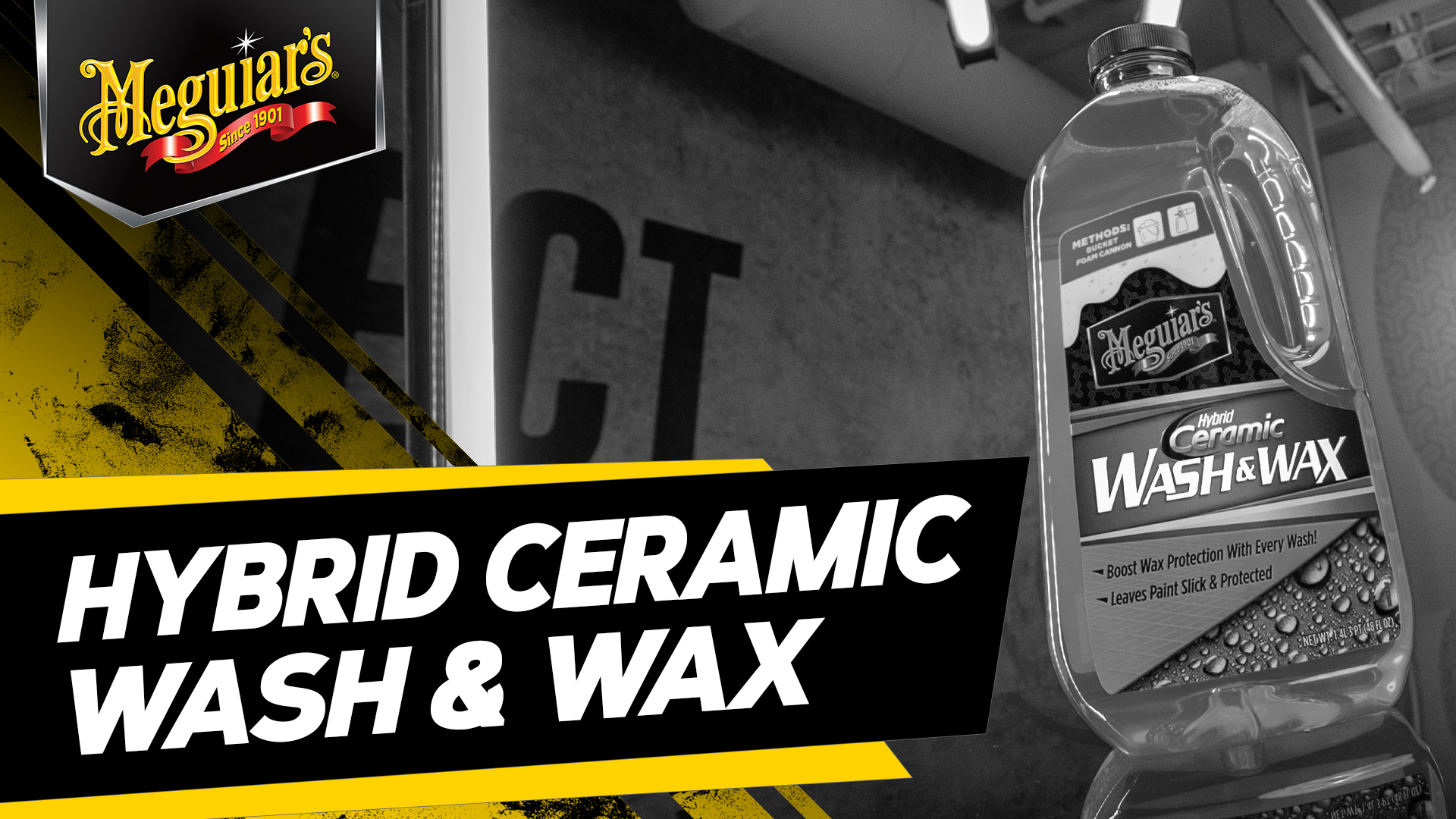 thumbnail video image 2 of Meguiar's Hybrid Ceramic Wash & Wax - 48 fl oz. and Microfiber Wash Mitt Bundle, 2 of 5