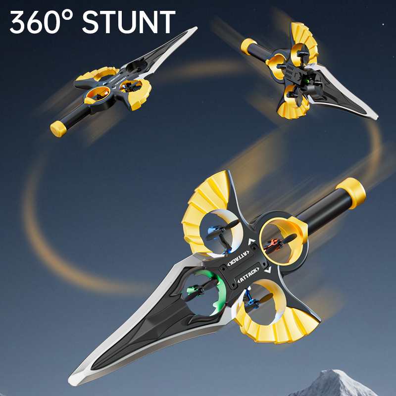 thumbnail video image 2 of Remote Controlled Flying Sword, 2.4Ghz, 360 ° Flip, EPP Durable Material, One - Key Takeoff and Landing, 2 of 9