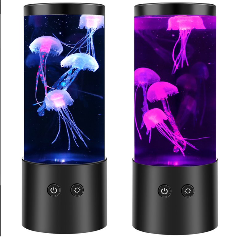 Animal Water III 紫色 LEDライト付き EUWBSSR LED Jellyfish Lamp with 7 Colors Changing USB or Battery