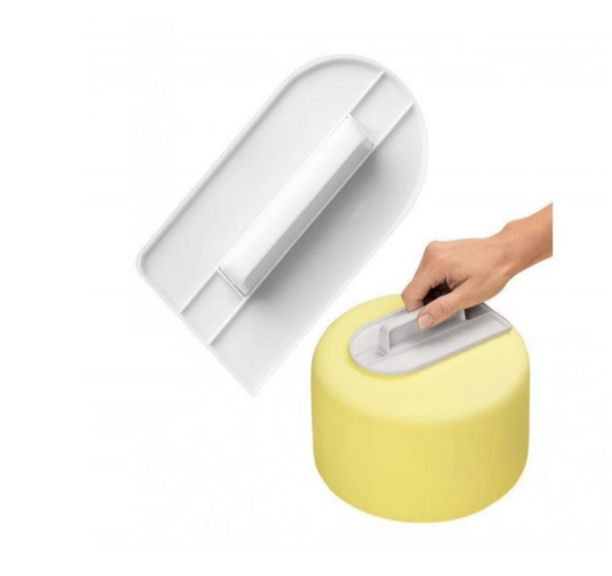 thumbnail video image 2 of Fondant Smoother Cake Leveler with Handle Professional Icing Polishing Tool for Smoothing Bubbles and Creases on Fondant Cakes, 2 of 5