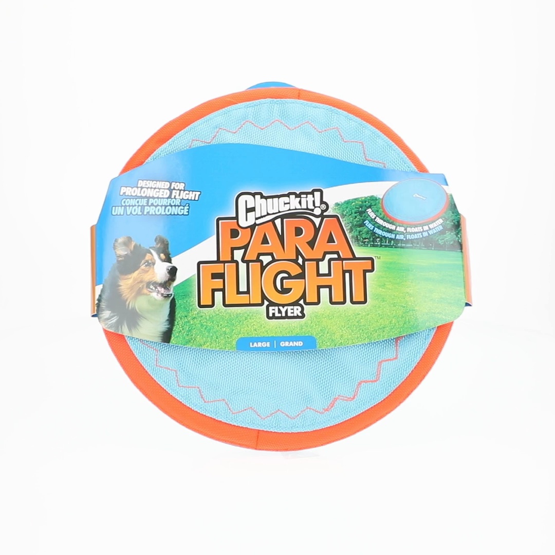 Free Shipping! Chuckit! Paraflight Flying Disc Nylon Frisbee Dog