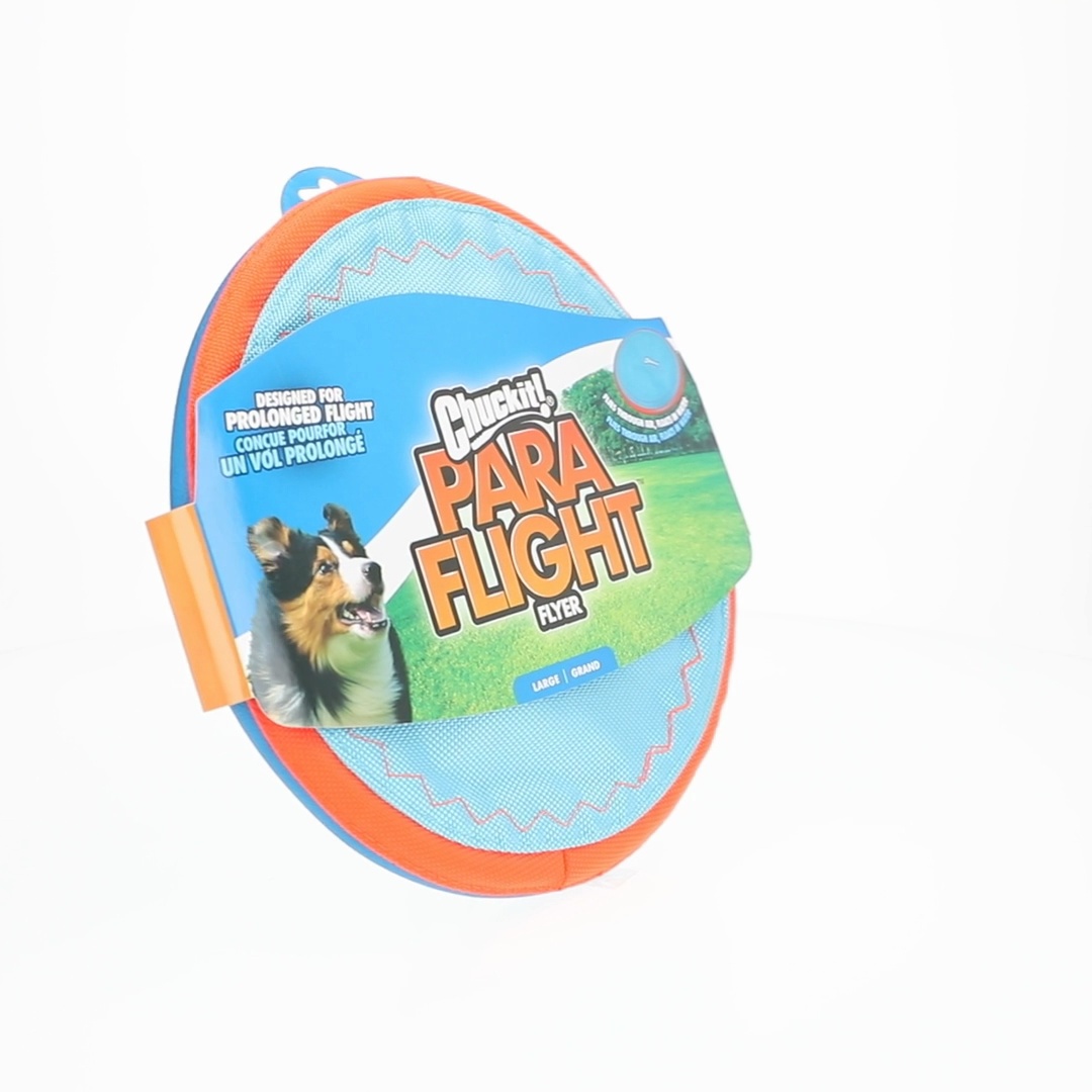 Free Shipping! Chuckit! Paraflight Flying Disc Nylon Frisbee Dog