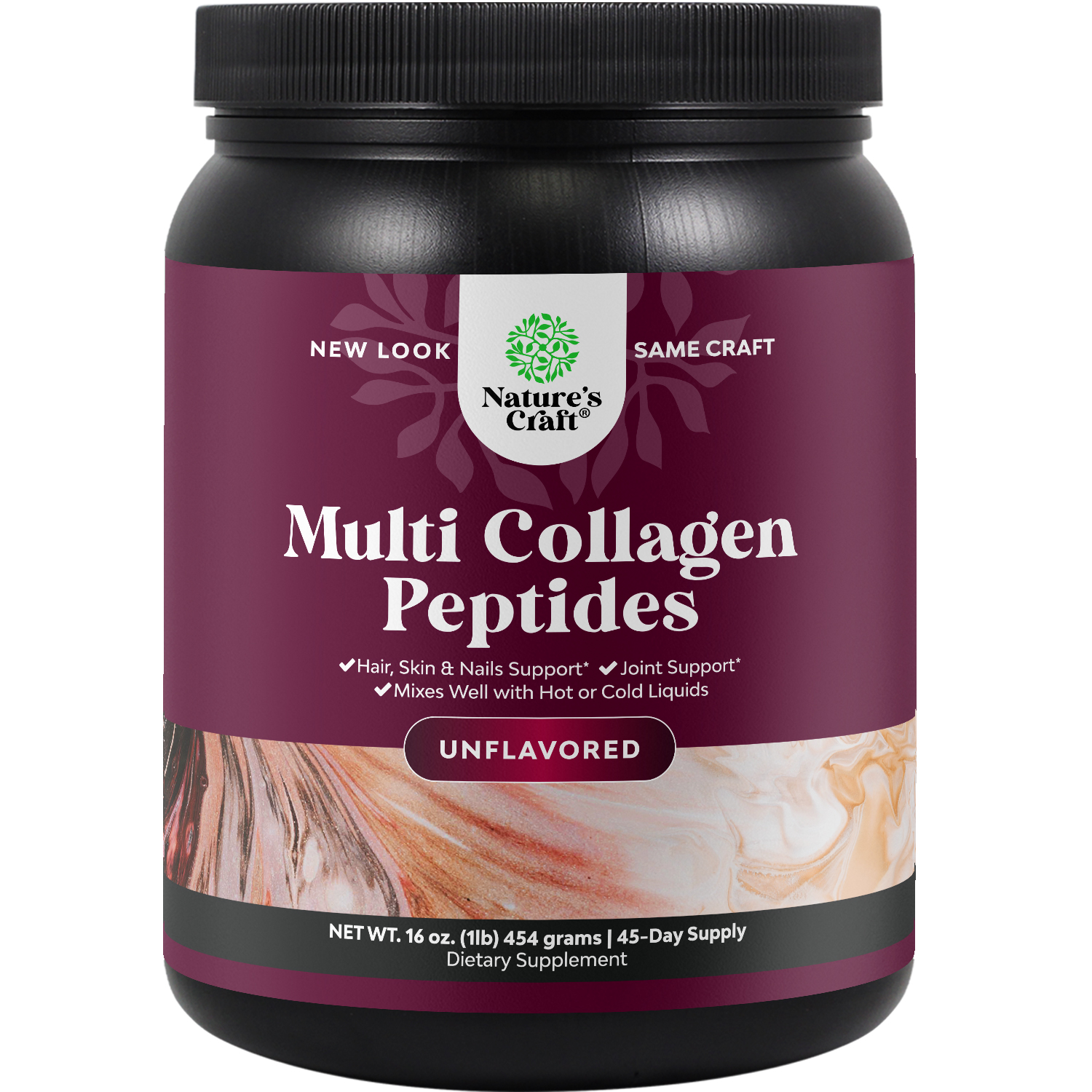 thumbnail video image 3 of Natures Craft Multi Collagen Peptides, Hydrolyzed Protein Powder for Skin and Bone Joint Support, 1 lb, 3 of 10