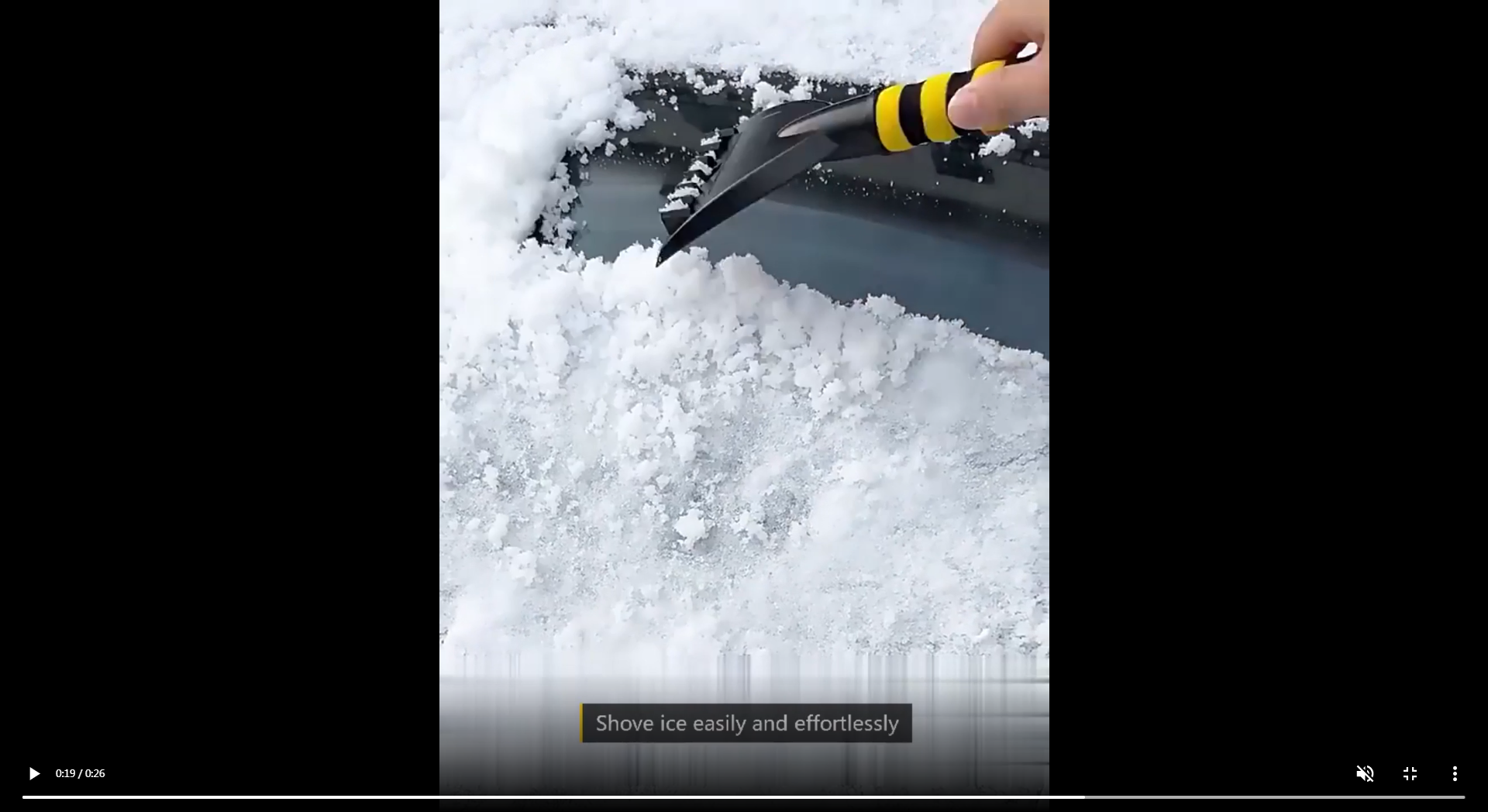 thumbnail video image 2 of Snow Brush for Car, Windshield Ice Scraper, Snow Removal Extendable Cleaning Tools, 2 of 7