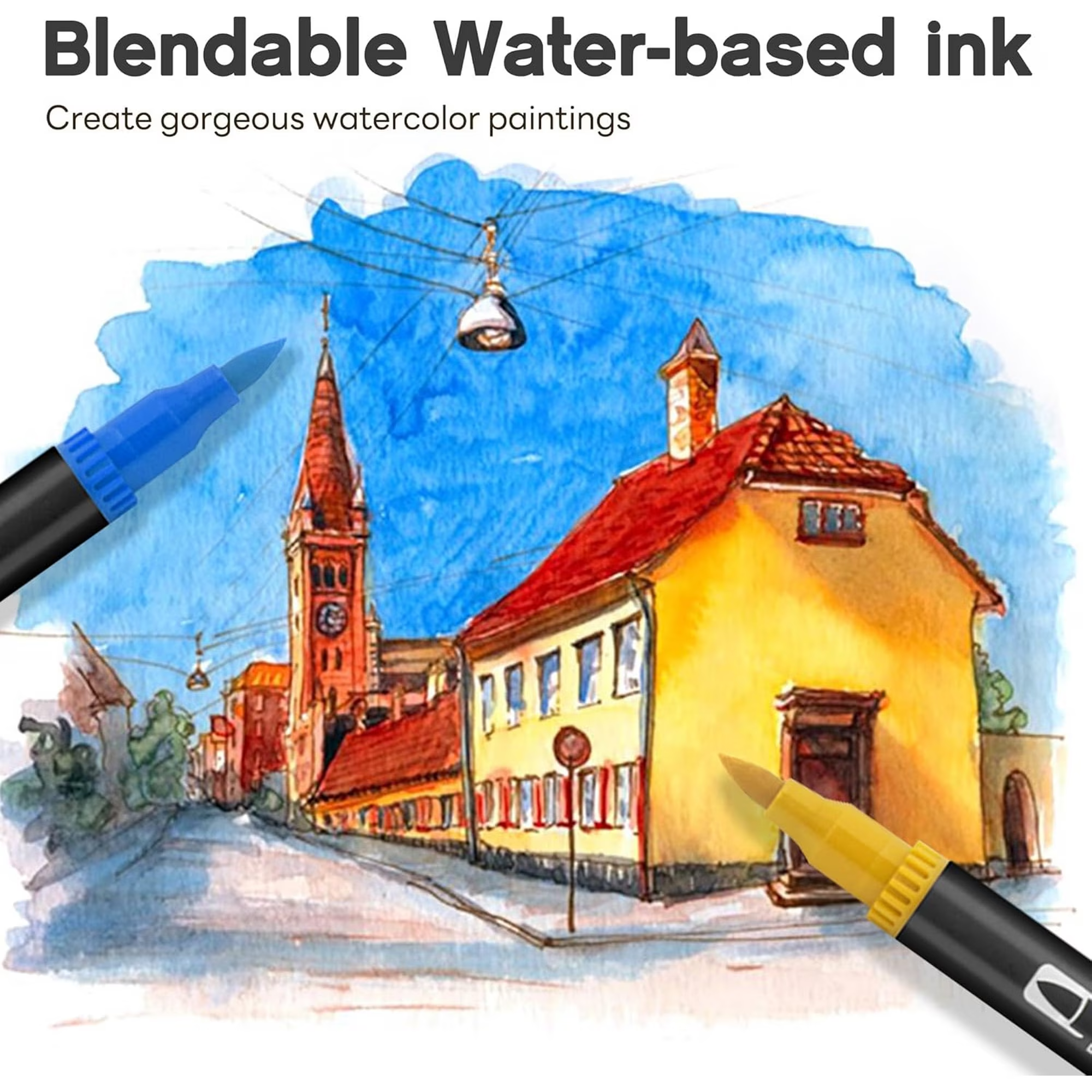 thumbnail video image 2 of ASOVNXF Dual Coloring Markers Brush Pens, 100 Fine Point Art Markers,Coloring Markers for Adults Coloring Books No Bleeding, for Adult Book Cards Drawing Craft Kit Teacher Office Supplies, 2 of 8