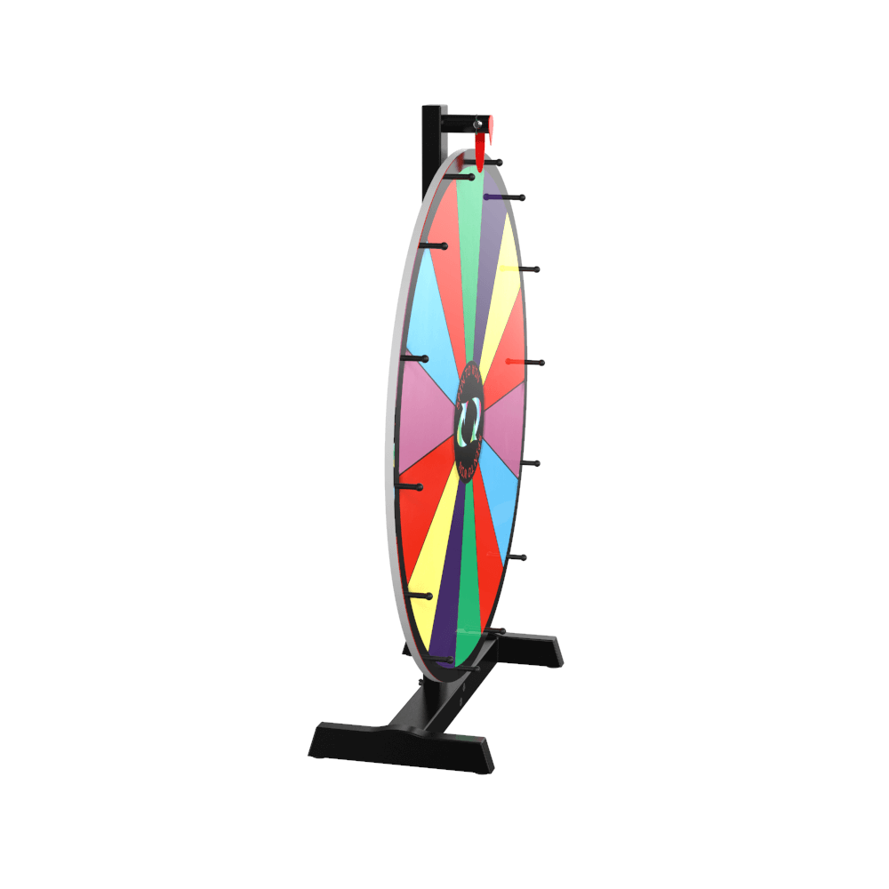 ZENSTYLE 24 Tabletop Prize Spin Wheel 14 Slots Spinning Game Fortune  Spinner, Black Base