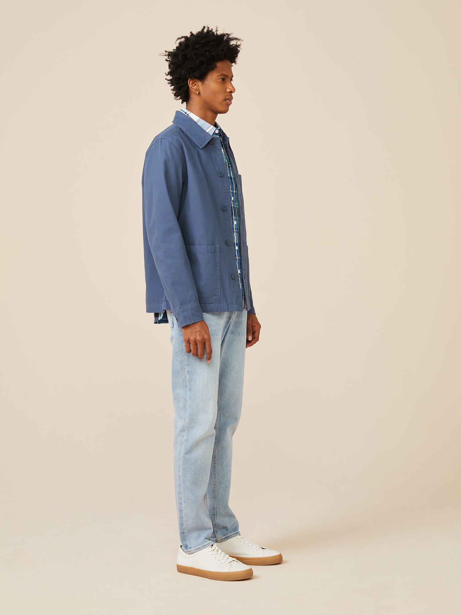 chino graphic chore jacket