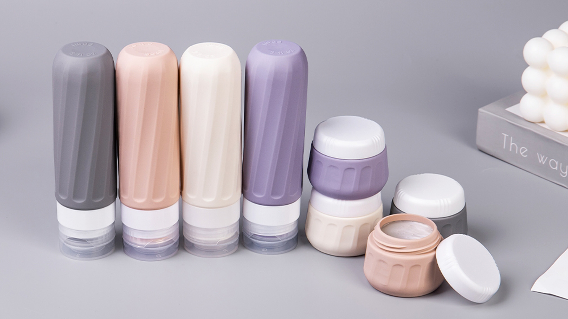 thumbnail video image 2 of Mrsdry Travel Bottles for Toiletries 8 Pack, Travel Size Toiletries, Tsa Approved Travel Size Containers 3oz, with Travel Essentials Clear Bag, Leak Proof Silicone Squeezable Creams Jars, 2 of 10