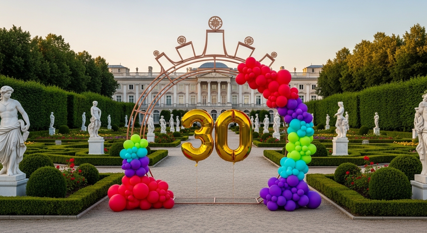 thumbnail video image 2 of Gold Number 30 Mylar Foil Balloon 32 inch - Helium or Air Filled Metallic Balloons for 30th Birthday Hbd Party, Anniversary, Graduation Decorations, 2 of 9