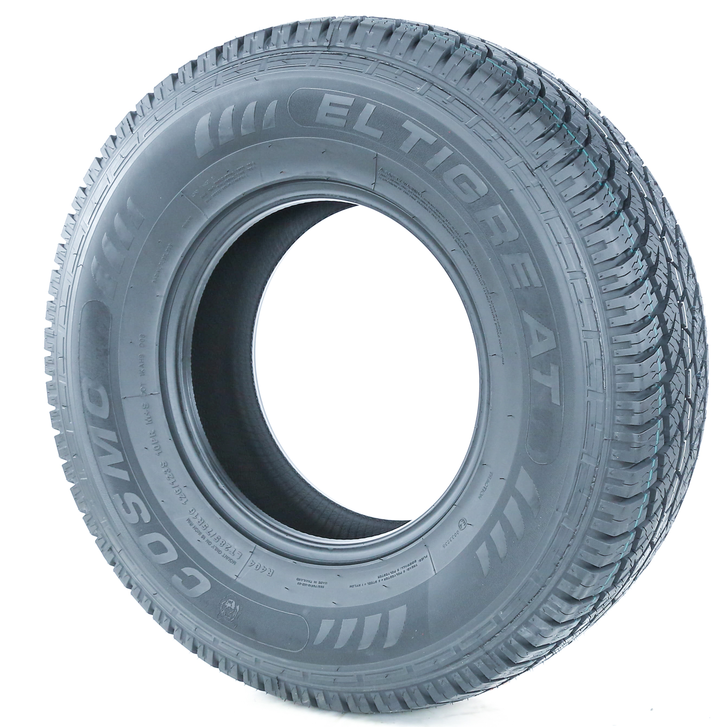 thumbnail image 2 of Cosmo El Tigre AT LT 245/75R16 Tire – All Terrain – Load E 10 Ply – Light Truck – 55,000 Mile Warranty 2 of 5
