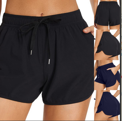 thumbnail video image 2 of Baqcunre Swim Suits for Women 2024, Women's Swim Shorts with Pockets High Waisted Board Swimsuit Bathing Shorts Bathing Suit Bottom Boy Shorts Swimsuit Bottom, Swim Shorts Women Black L, 2 of 9