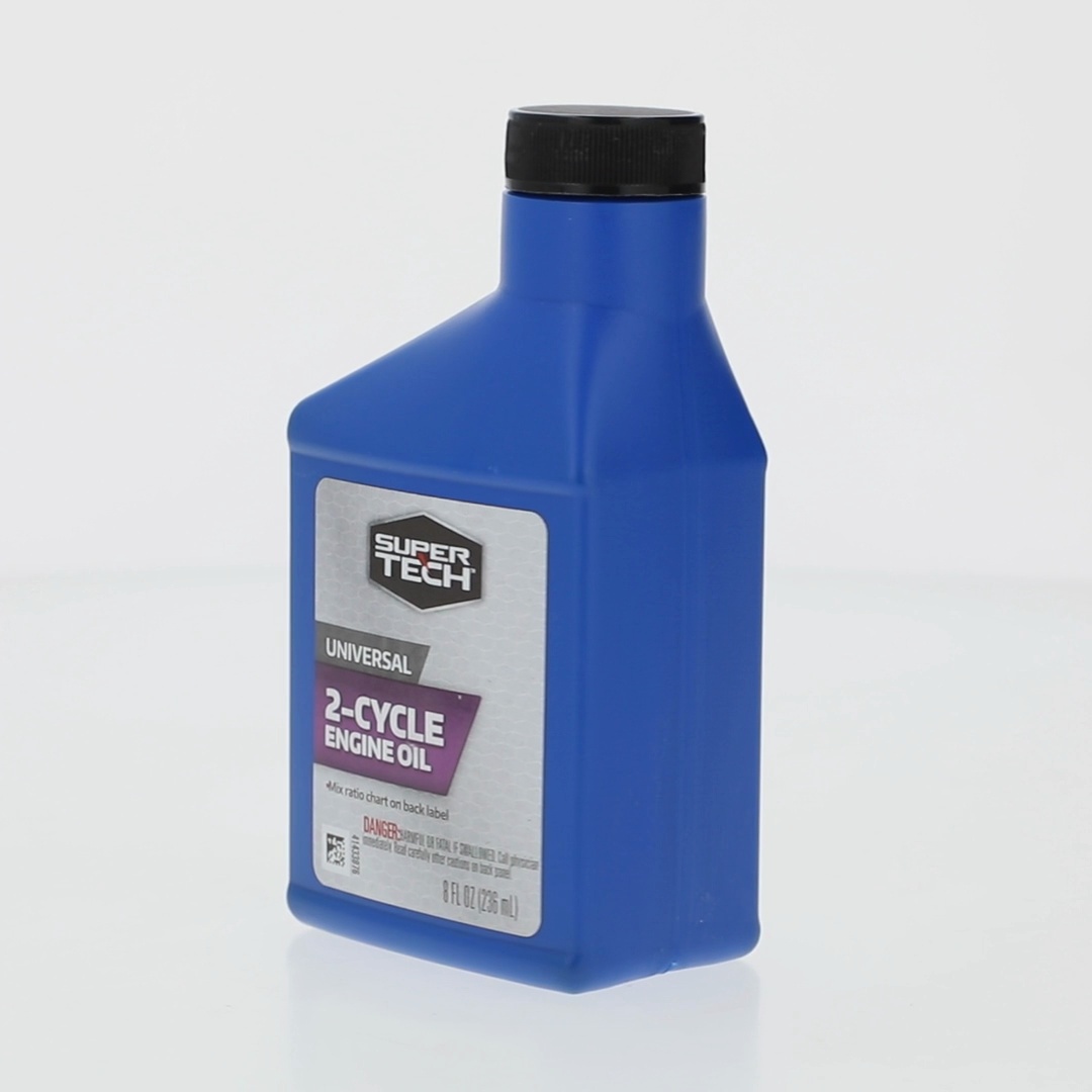 Super Tech Universal 2 Cycle Engine Oil, 8 oz Bottle, For Lawn