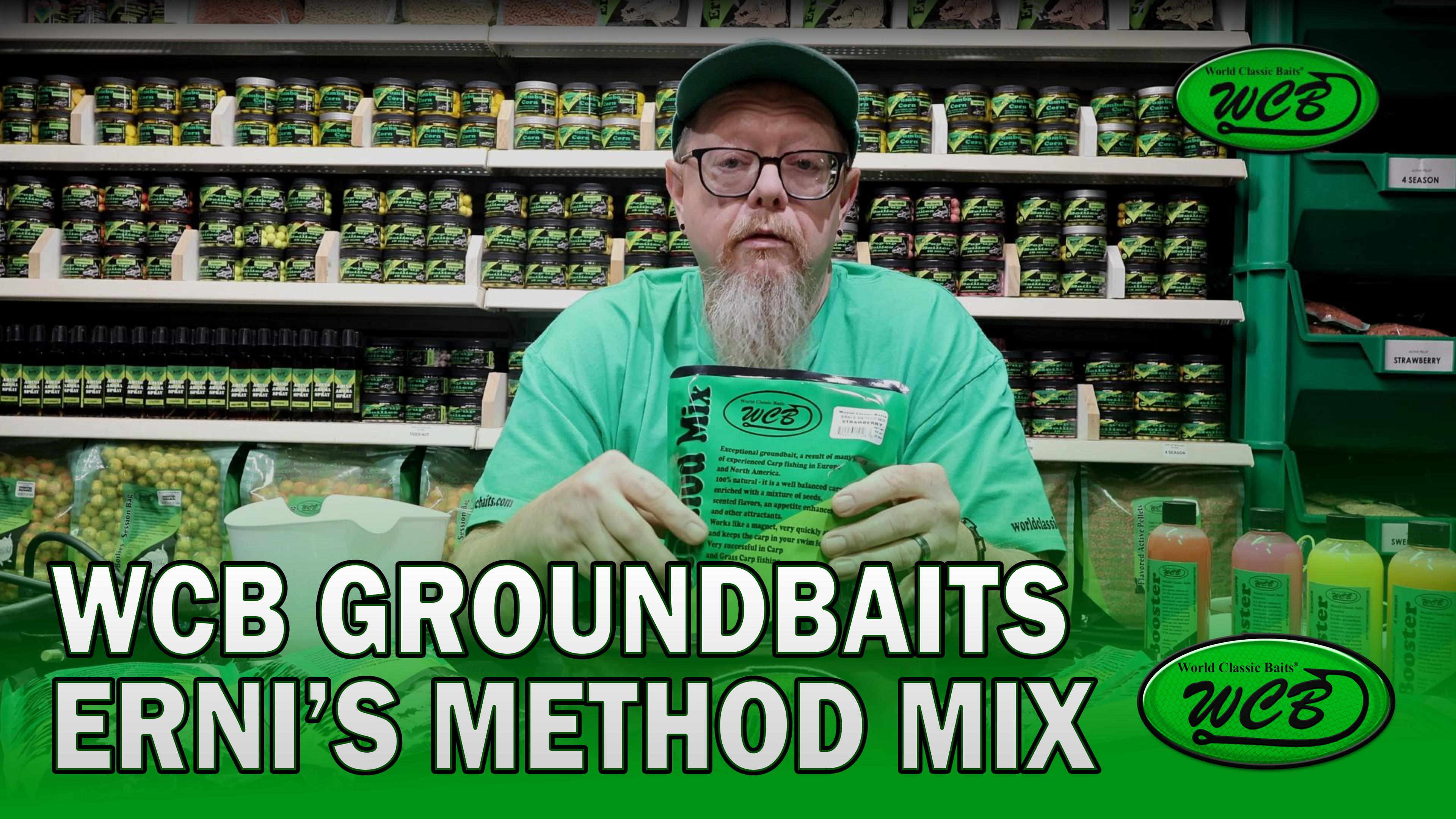 thumbnail video image 2 of WCB Carp Baits Groundbait Chum Mix Feeder Mix Carp Bait - Erni's Method Mix - Ideal for Carp and Catfish Fishing, 2 of 6