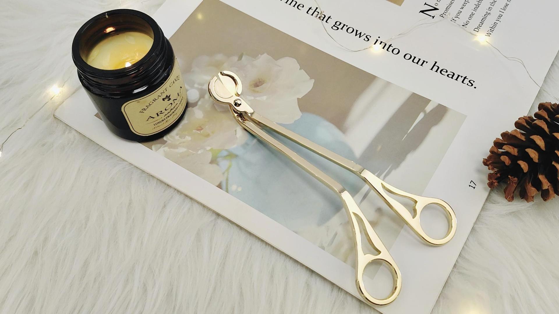 thumbnail video image 2 of thovorrnl Stainless Steel Candle Wick Trimmer for Trim Candles Wicks to Burn Equally, Ergonomic Long Neck Wick Clipper, Reduces Soot, 2 of 8