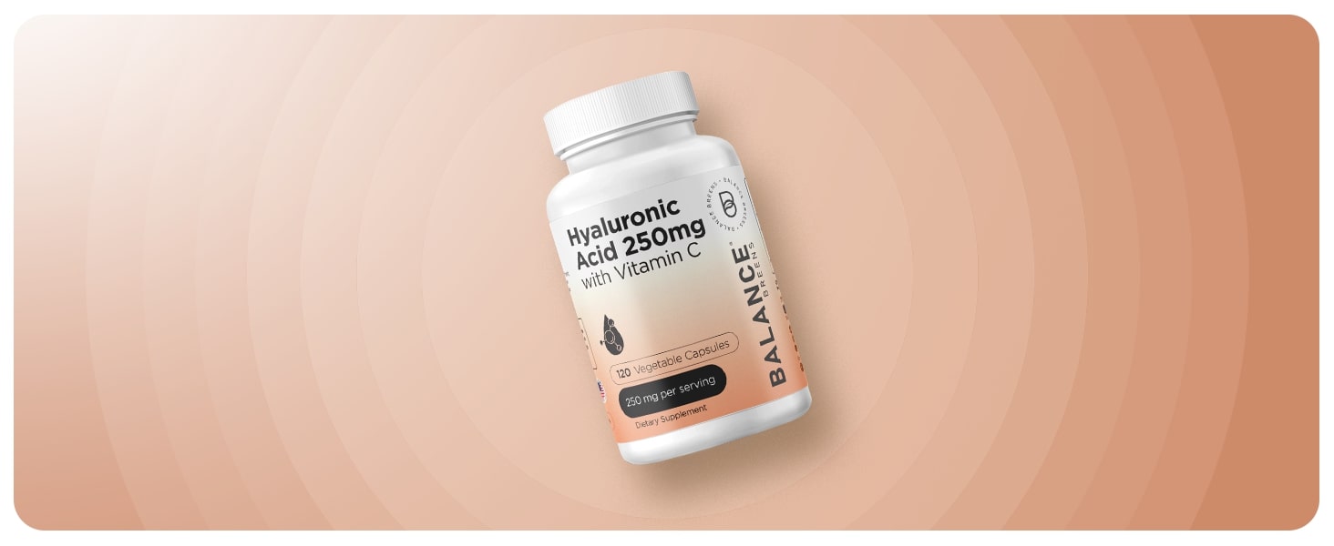 thumbnail video image 2 of Pure Hyaluronic Acid Supplements 250mg with Vitamin C 50mg - 120 Vegan Capsules - Skin Hydration for Natural Glow - Pure Supplement w/Hair, Nails, Bone & Joint Health Formula, 2 of 9