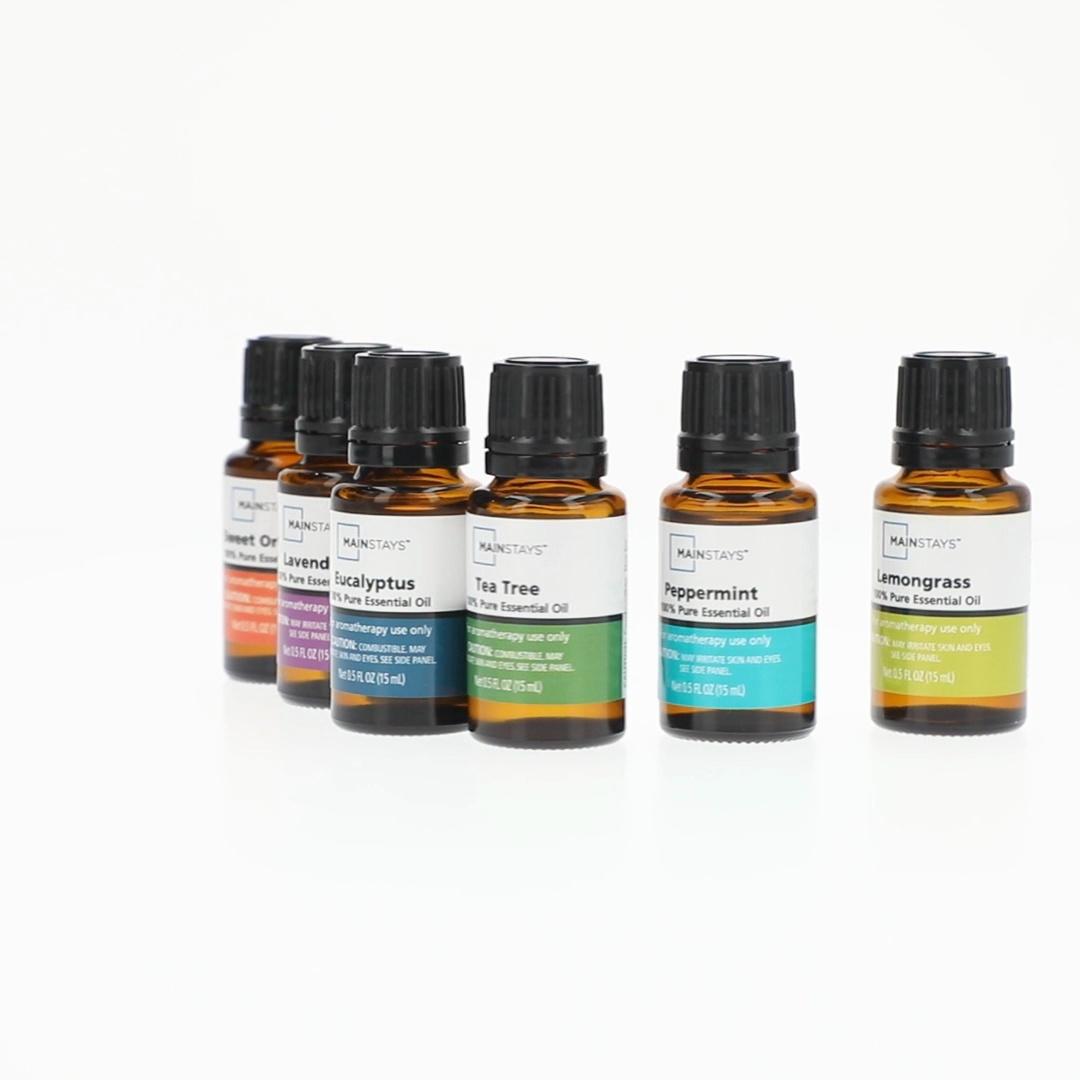 Mainstays Essential Oil Set 15mL 6PK Eucalyptus Lavender