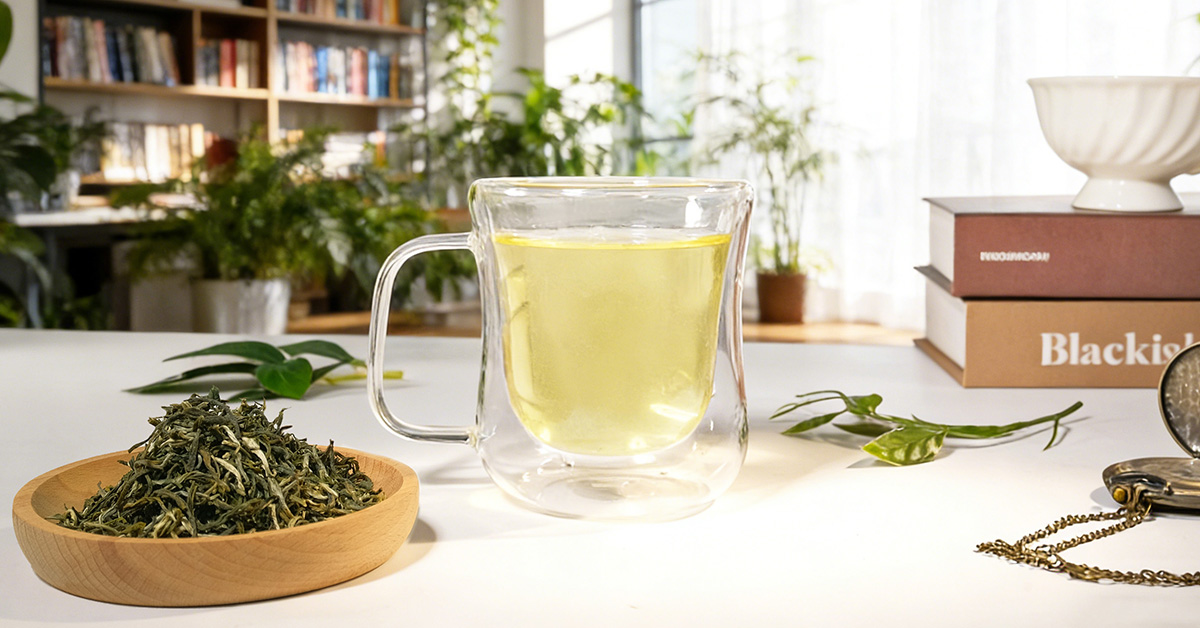 thumbnail video image 2 of GLDNT Organic Green Tea, Loose Leaf, High Mountain, Smooth & Delicate Flavor, Caffeinated, 16oz, 2 of 8