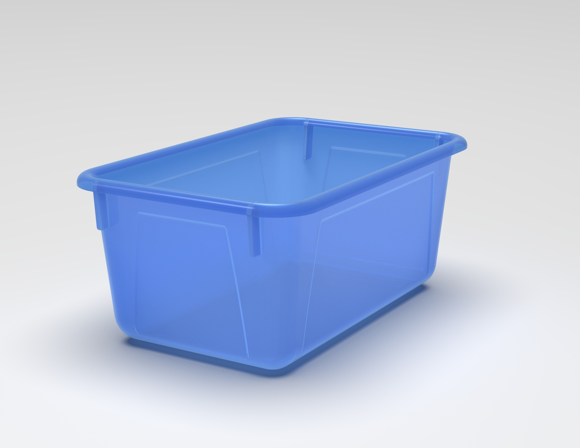 Plastic Bin Boxes 6 In. X 12 In.' Blue – JRM Supplies