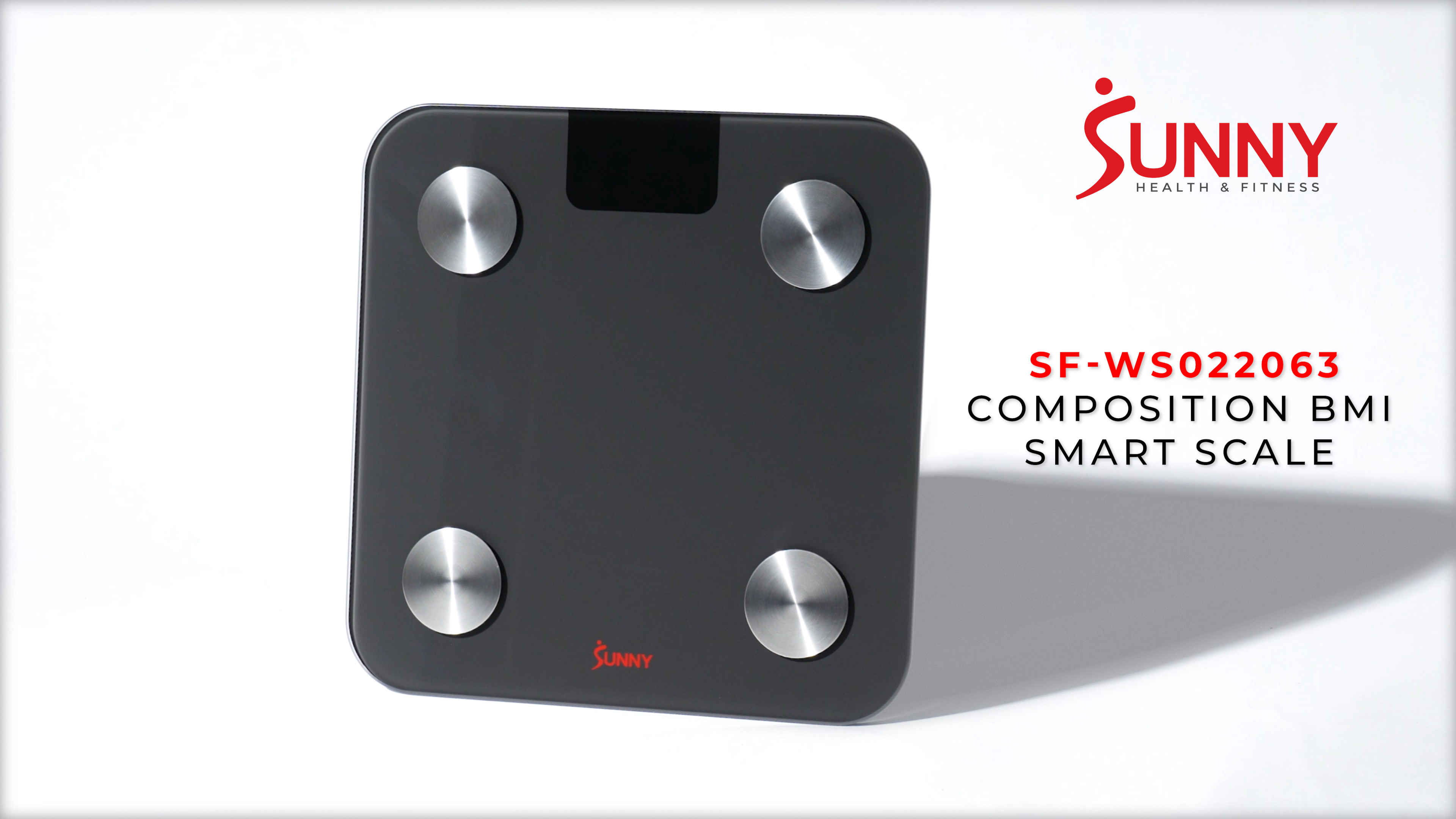 thumbnail video image 2 of Sunny Health & Fitness Body Fat Composition BMI Scale with Health Tracker, Analyzer App, 400 lb Capacity with FREE SunnyFit® App, 2 of 6