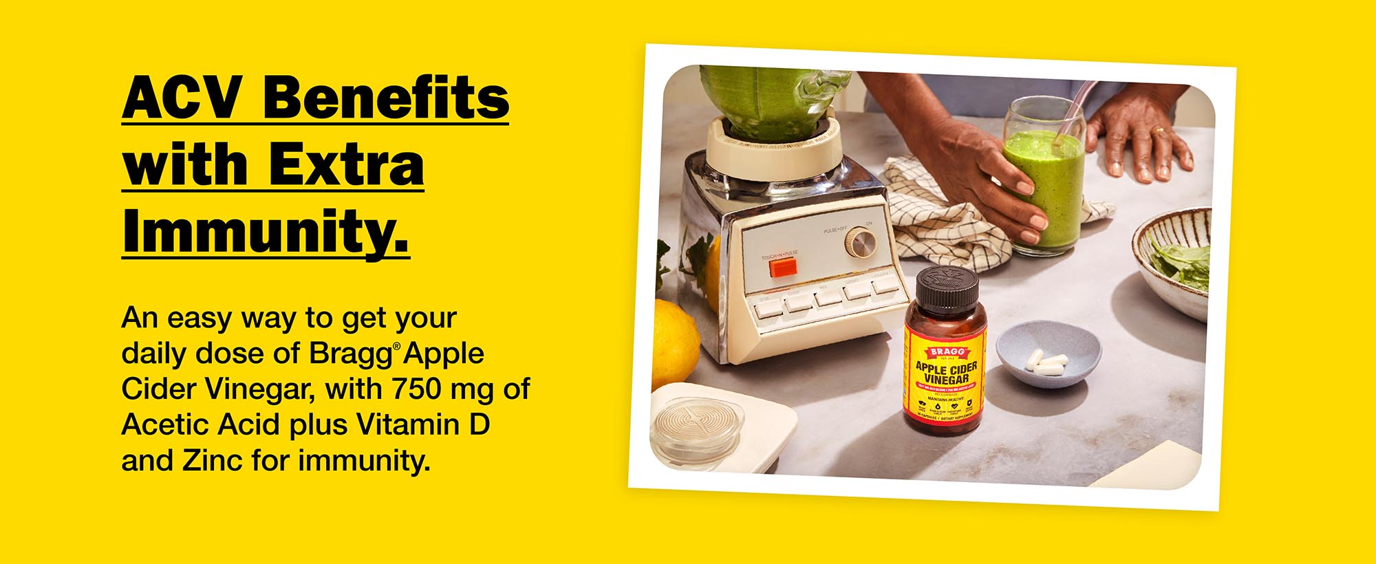 thumbnail video image 3 of Bragg Apple Cider Vinegar Capsules, 1877mg ACV Blend with 750mg Acetic Acid, 90 Count, 3 of 12