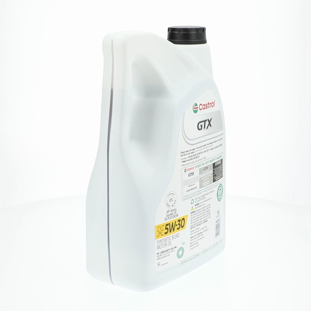 Castrol GTX 5W-30 Synthetic Blend Motor Oil 5 Quarts for Engine