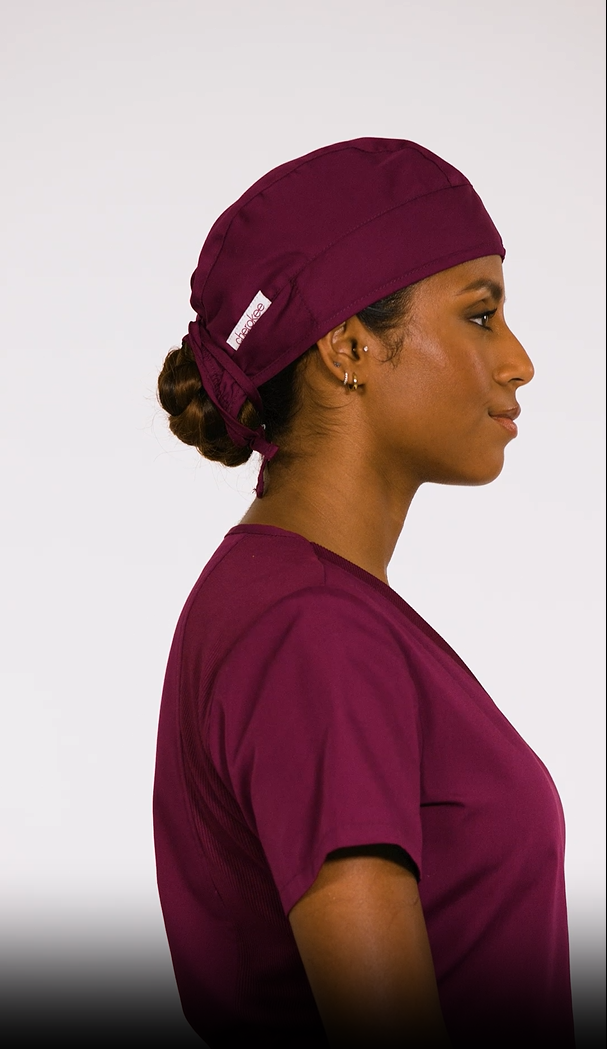 thumbnail video image 2 of Cherokee Unisex Scrubs Hat 2506, OS, Royal, 2 of 3