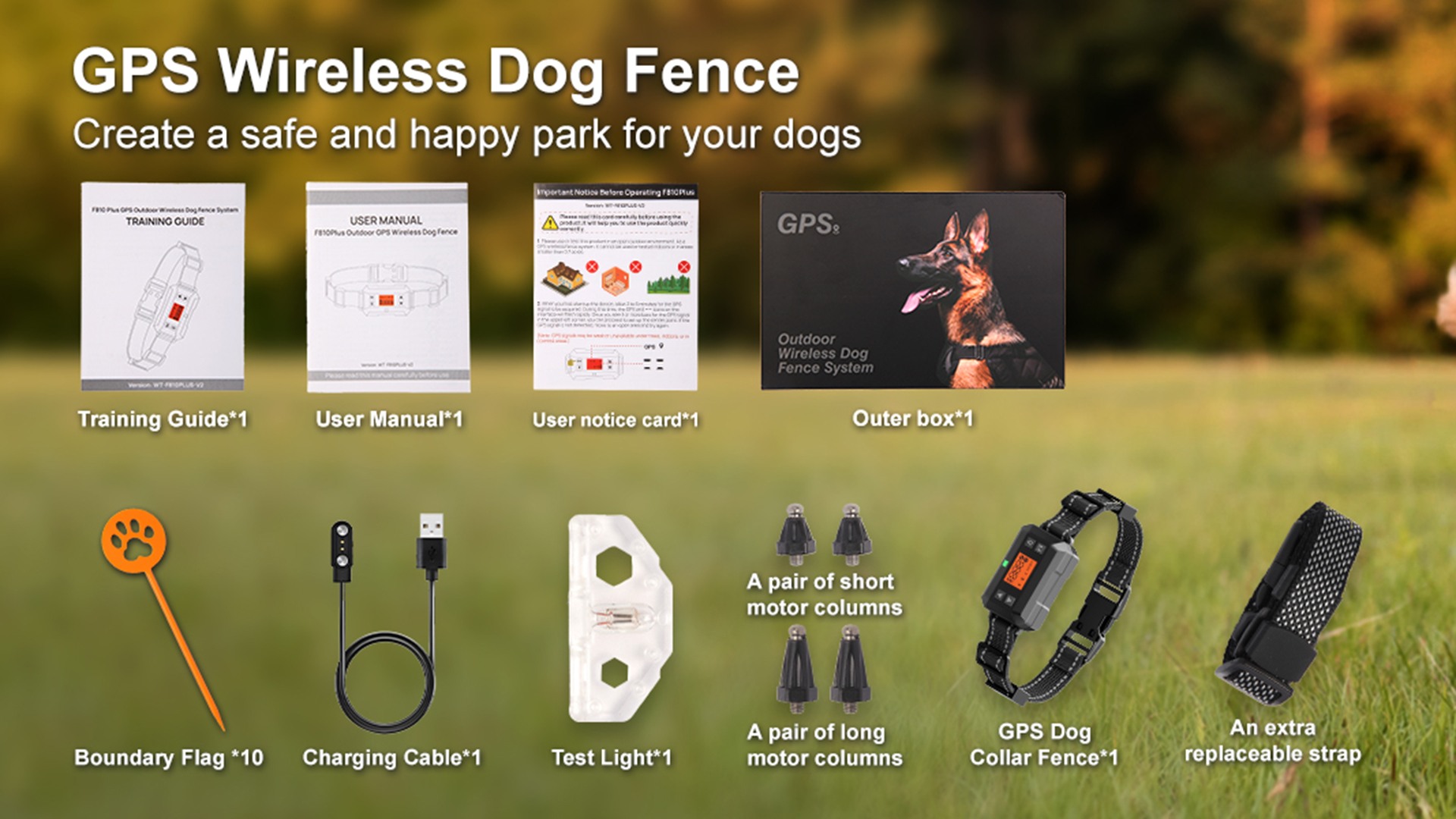 thumbnail video image 2 of GPS Wireless Dog Fence System – CICPAP 33–999 Yards Rechargeable Electric Dog Boundary Collar, Smart Perimeter Containment System for Medium & Large Dogs, Waterproof for Outdoor Use, 2 of 8