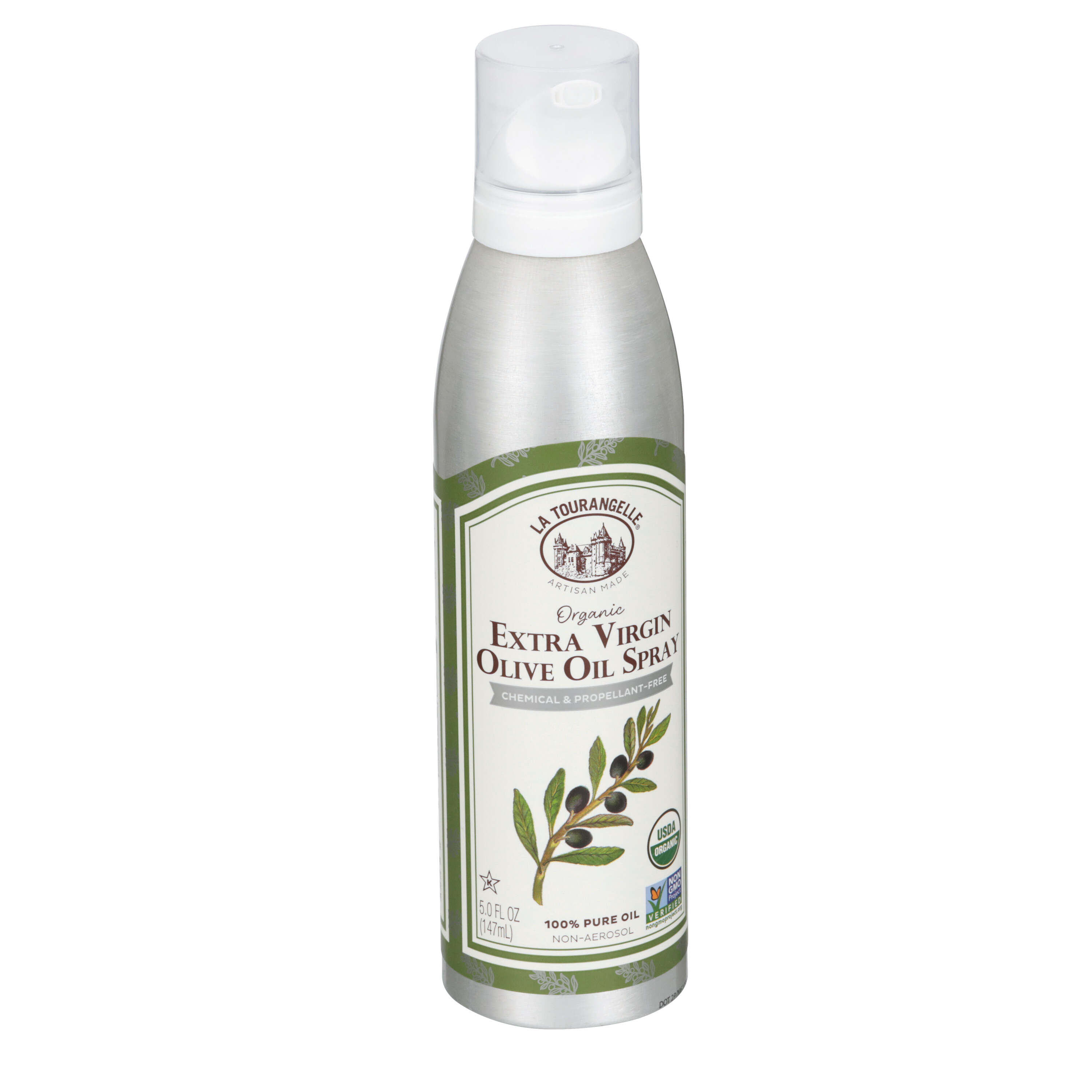 La Tourangelle Extra Virgin Olive Oil Spray, Cold-Pressed Extra Virgin,  All-Natural, Artisanal, Great for Cooking, Sauteing, Grilling, and  Dressing