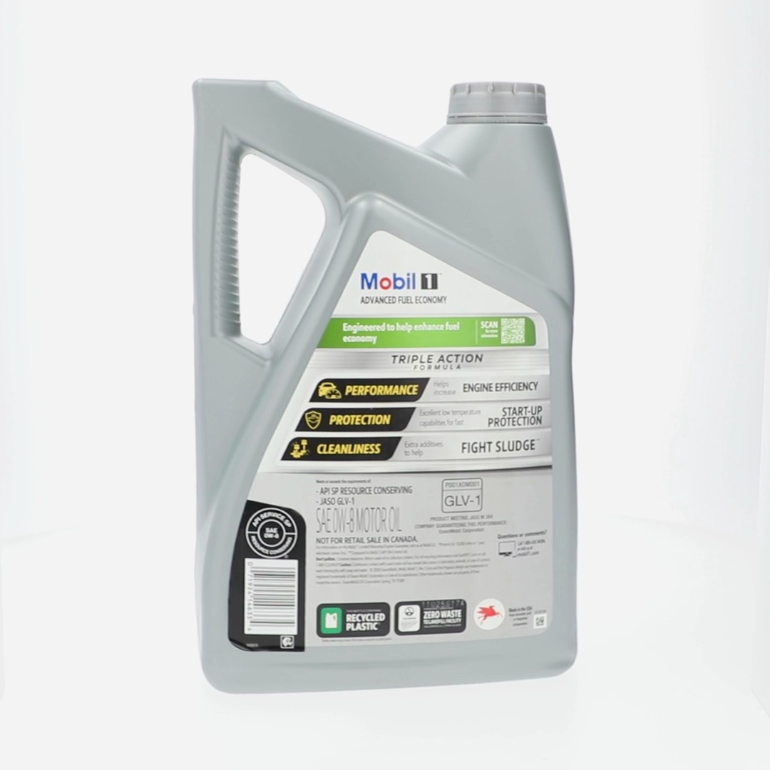 2 pack) Mobil 1 Advanced Fuel Economy Full Synthetic Motor Oil 0W