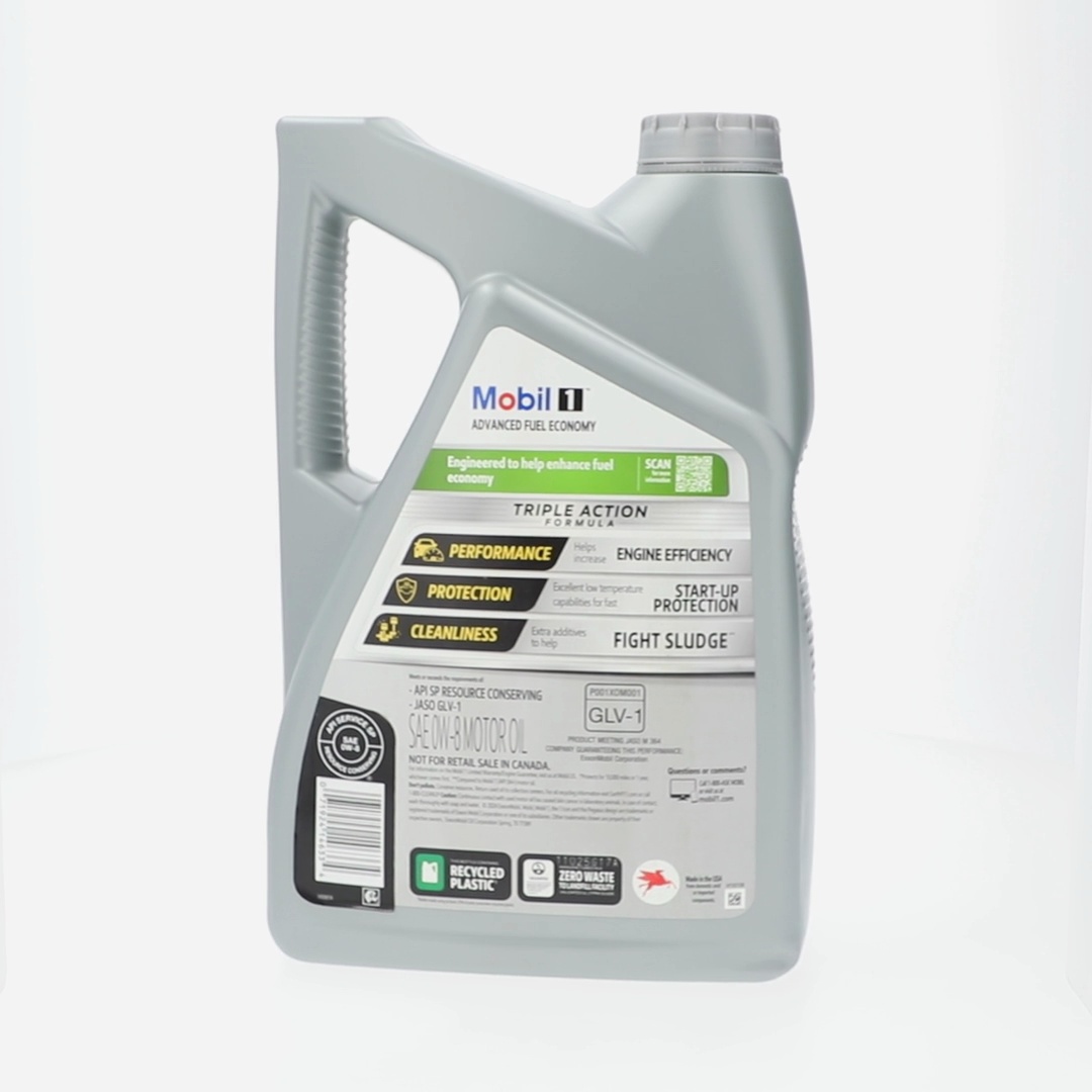 5 pack) Mobil 1 Advanced Fuel Economy Full Synthetic Motor Oil 0W