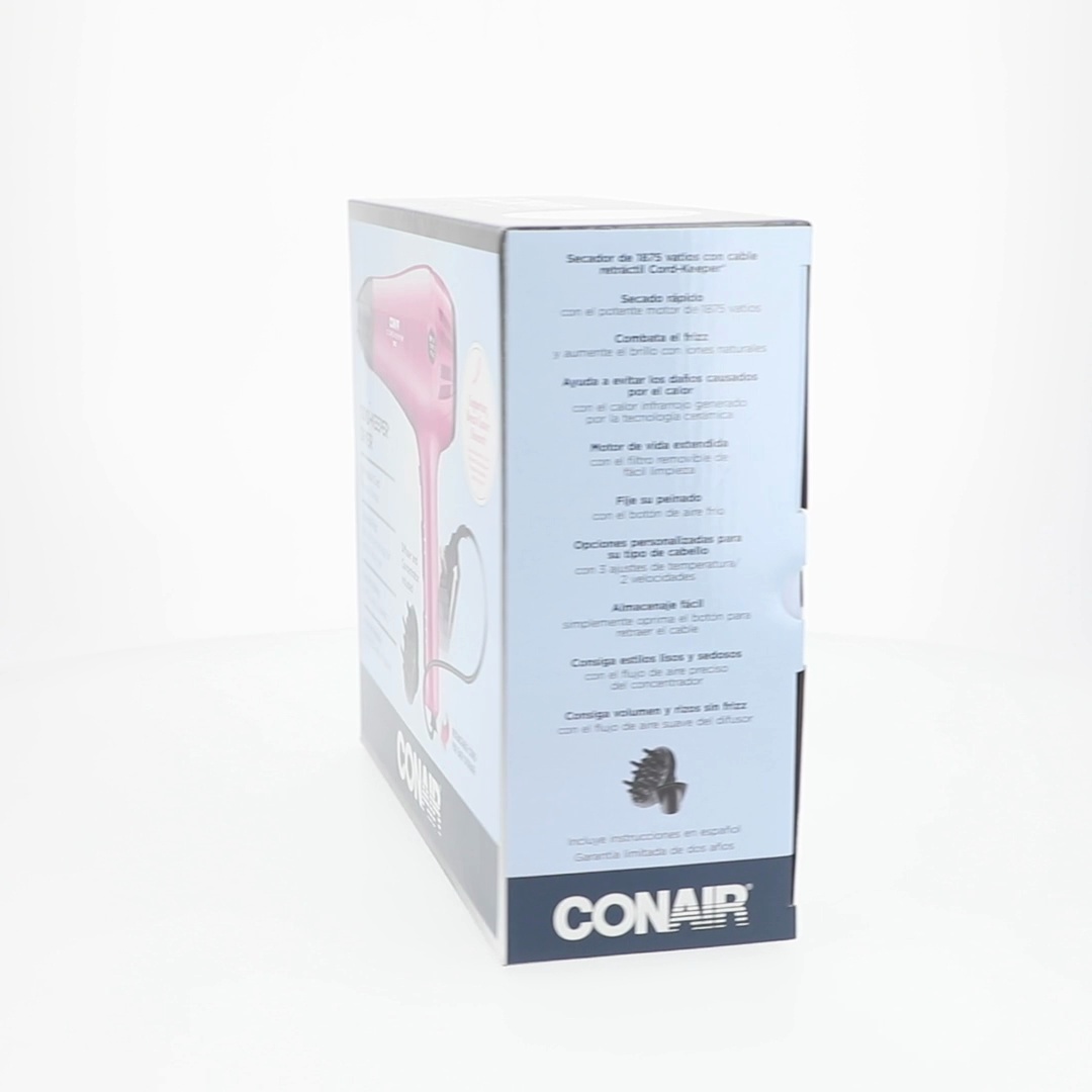 Conair Ionic Ceramic Cord-Keeper Hair Dryer, Diffuser