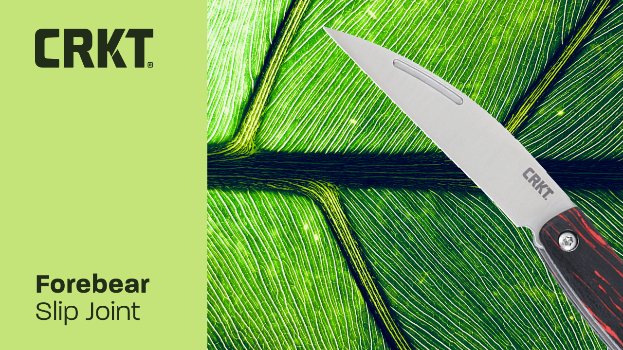 thumbnail video image 2 of CRKT Forebear Everyday Carry EDC Pocket Folding Knife with Slip Joint: 12C27 Plain Edge Blade, G10 Handle, 4810, 2 of 7