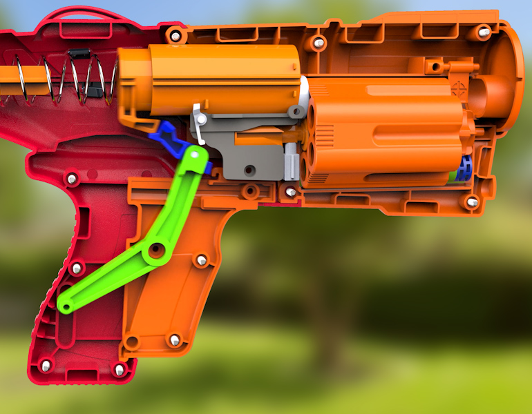 Adventure Force Foam Dart Blaster Double-Action Slamfire with 12