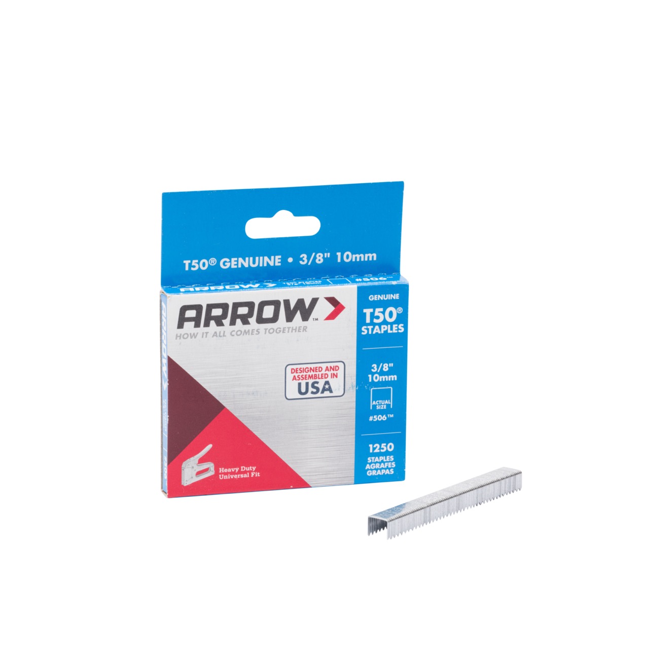 Arrow Fastener® 50624 - T50™ 3/8 Steel Staples 
