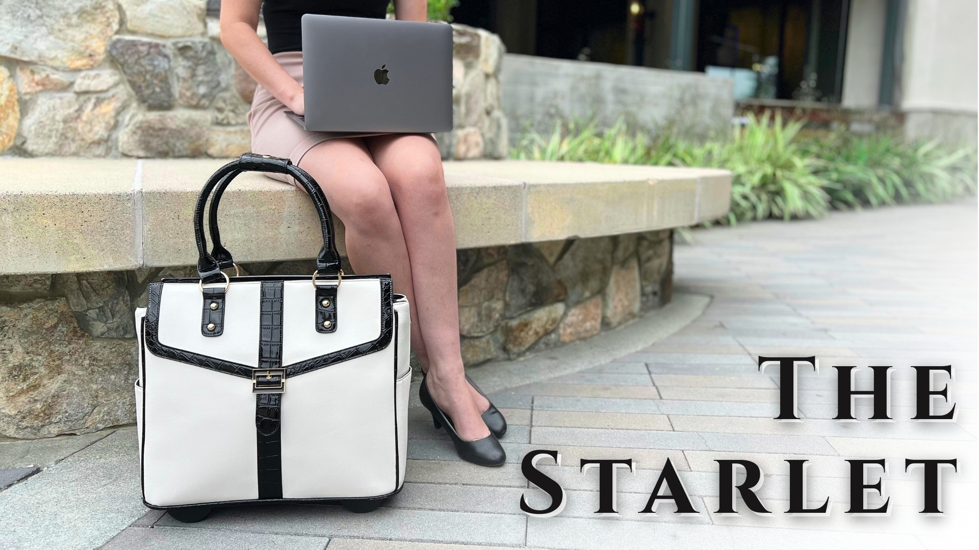 Starlet Computer Box JKM & Company The Starlet Rolling Laptop Bag for Women | Designer ...