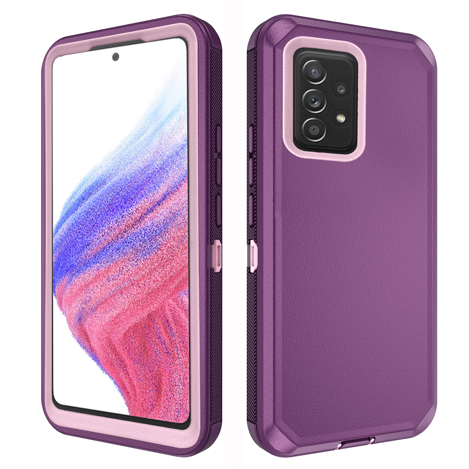 thumbnail video image 2 of Asuwish Compatible with Samsung Galaxy A34 5G Phone Case Hybrid Rugged Shockproof Hard Protective Drop Proof Full Body Heavy Duty Mobile Cell Cover for A 34 34A Women Men Black, 2 of 8