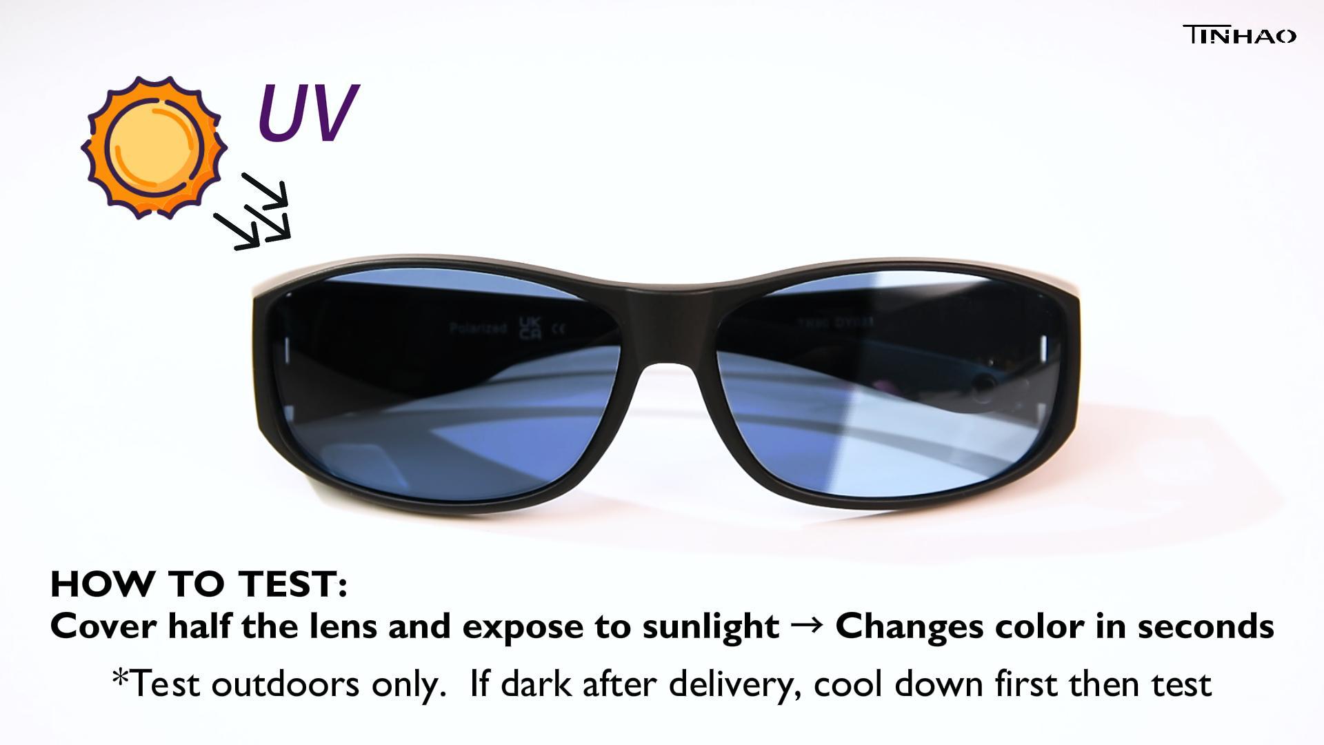 thumbnail video image 2 of TINHAO Photochromic Polarized Fit Over Sunglasses UV400 Blue Light Blocking Over Prescription Glasses for Men Women Lightweight TR90 Wraparound Driving Fishing Cycling Eyewear - 4 Colors, 2 of 7